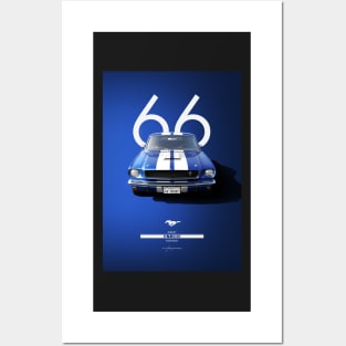 1966 Shelby GT350 Mustang Fastback Posters and Art